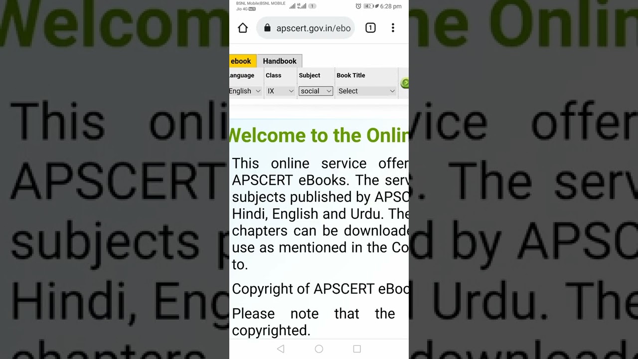 How to download APSCERT Books.