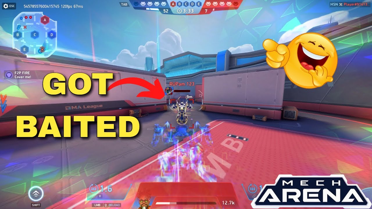 🤣Baiting Nomad is one of the satisfying things to do | Mech Arena F2P