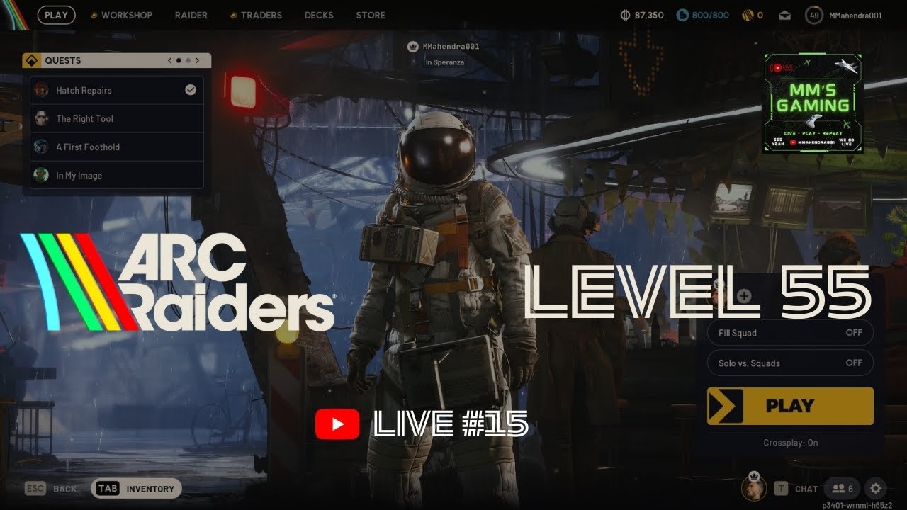 🎮 MM's ARC Raiders Live #15 Level 55 | Beginner Gameplay & Survival
