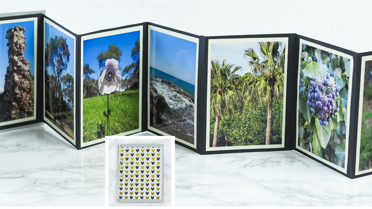 DIY Foto Leporello basteln | Fotoalbum selber machen | sch&ouml;ne Geschenkidee