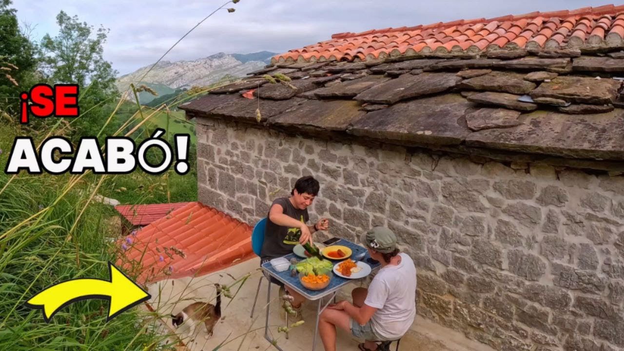 80-🏡¡Obra TERMINADA! Rematamos la terraza y la tejabana💥Rehabilitación DIY de CABAÑA de PIEDRA