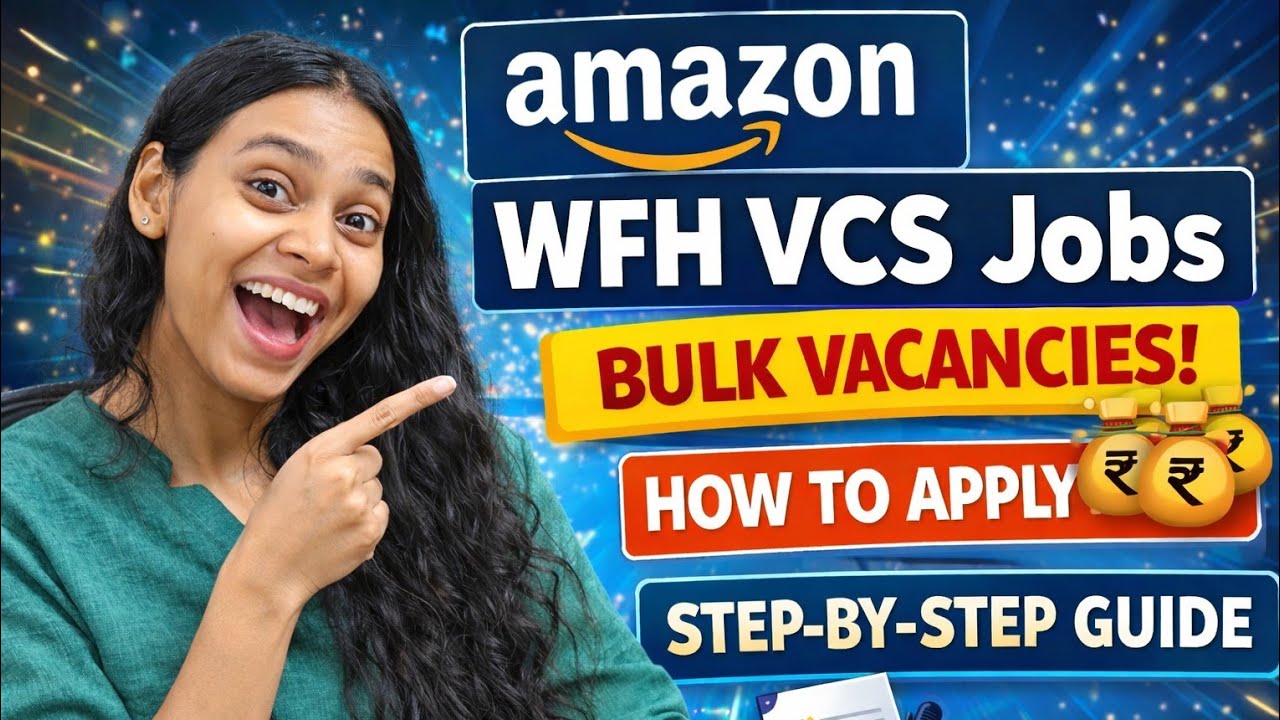 Amazon Work From Home Job 2026 🔥 12th Pass | ₹40K Salary | How to Apply Step-by-Step