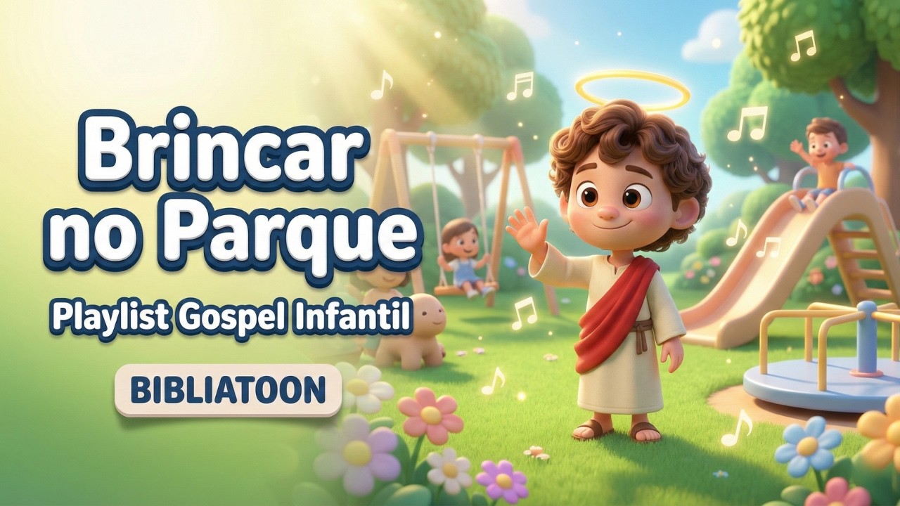 Música Gospel Infantil 🎠 Canções para Brincar no Parque com Jesus | BIBLIATOON