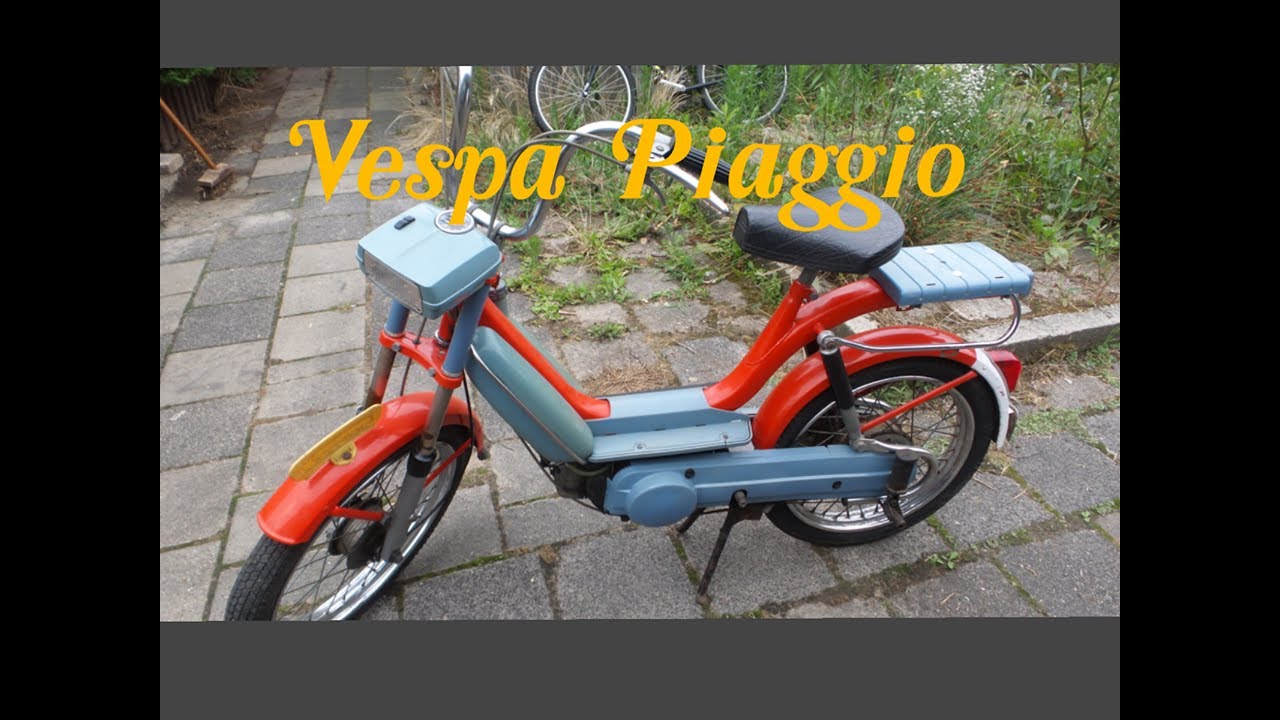 Piaggio bravo by Vespa / classic moped / oldtimer brommer / test ride