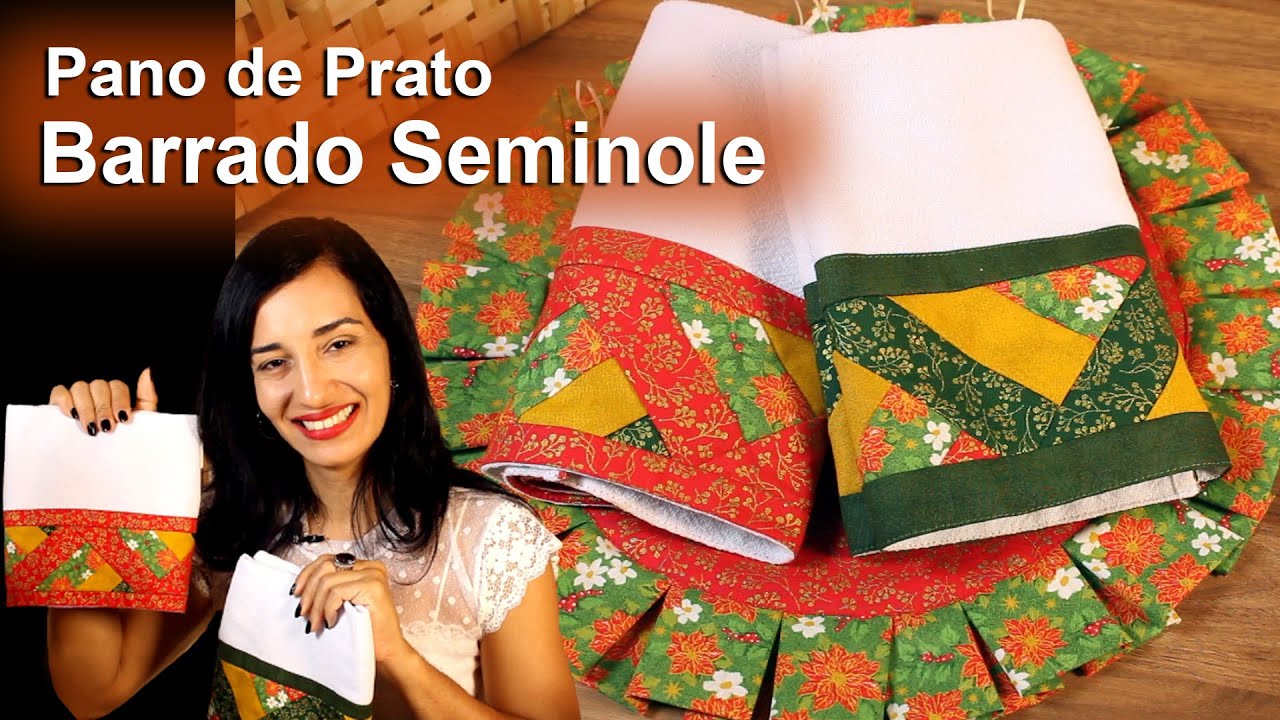 👉Fazer um Barrado Pano de Prato - Barrado Seminole (passo a passo)