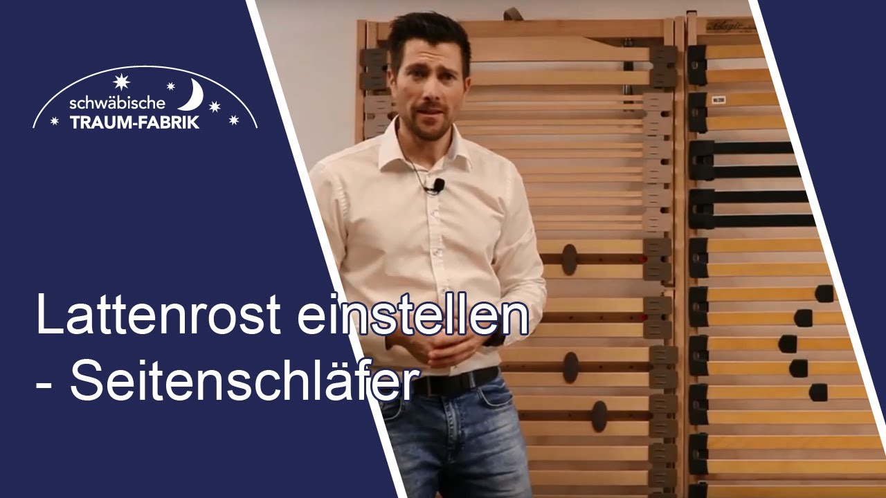 Lattenrost richtig einstellen - Tipps für Seitenschläfer
