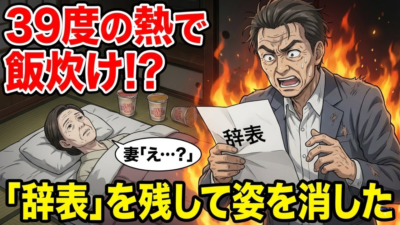 「家政婦はもう辞めます」インフルエンザの私に「俺の飯は？」と言い放った夫と息子。翌日、もぬけの殻になった家で彼らが見た「書き置き」の内容とは…