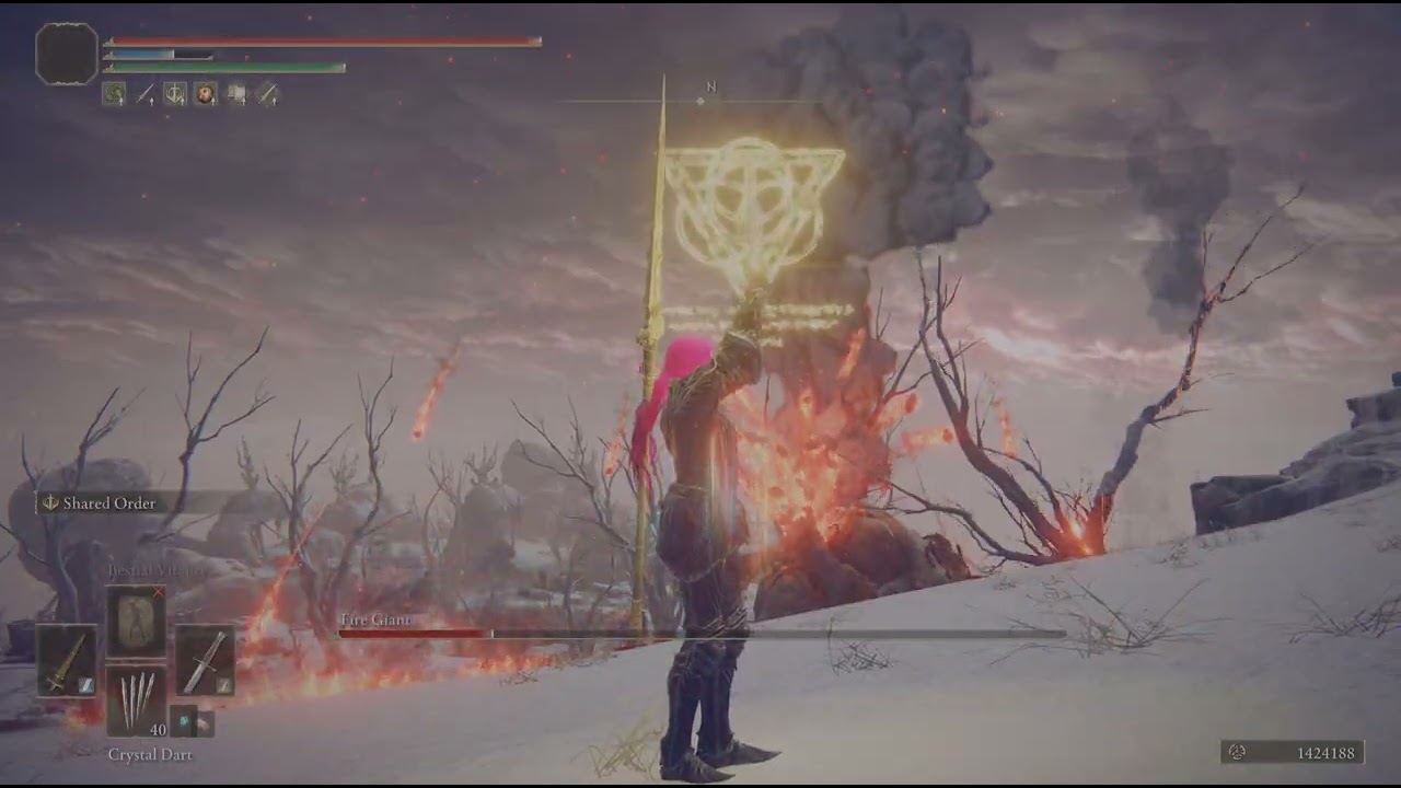 Halberds 18 dex/int (Fire giant) no hit