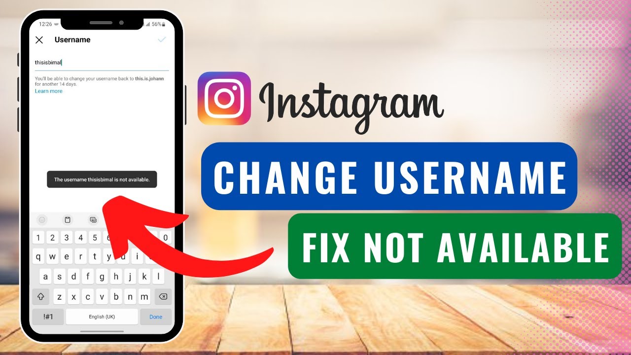 Change Instagram Username In Mobile | Fix Instagram username not available