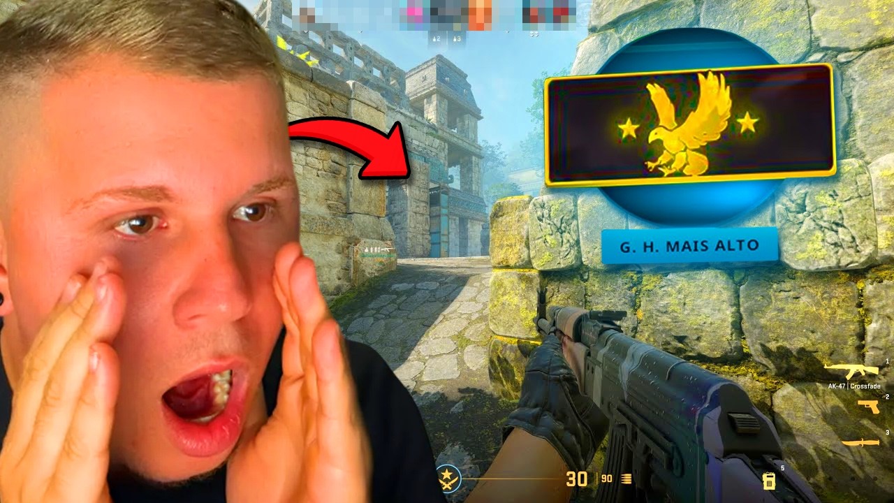 INSANO... FINALMENTE CHEGUEI ao AGUIA no CS 2 COMPETITIVO (do prata ao global)