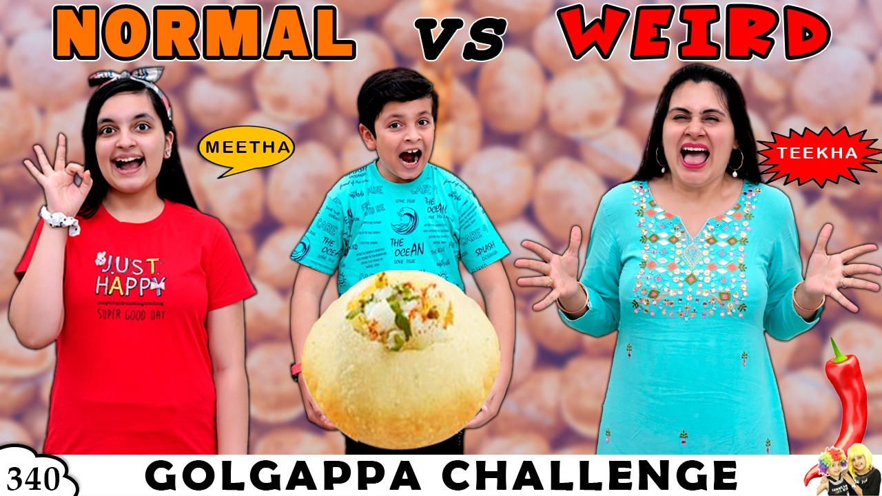 GOLGAPPA CHALLENGE | Ep 340 | Normal vs Weird | Eating Challenge | Aayu and Pihu Show