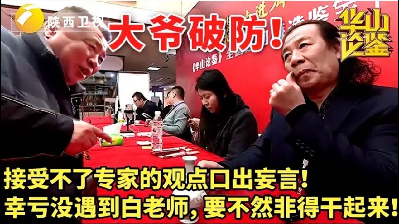 接受不了专家的观点口出妄言!幸亏没遇到白老师,要不然非得干起来#华山论鉴名场面