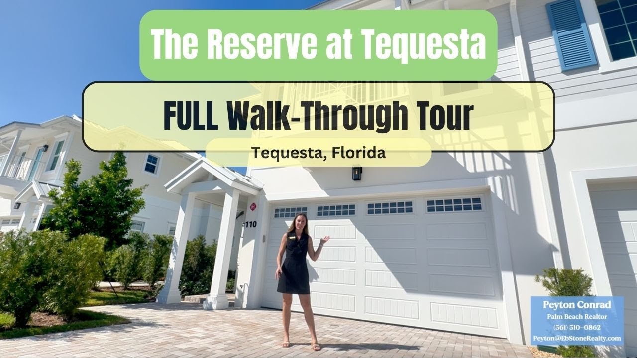 The Reserve at Tequesta Walk Through - Greenville Floor Plan - Tequesta FL New Build Homes