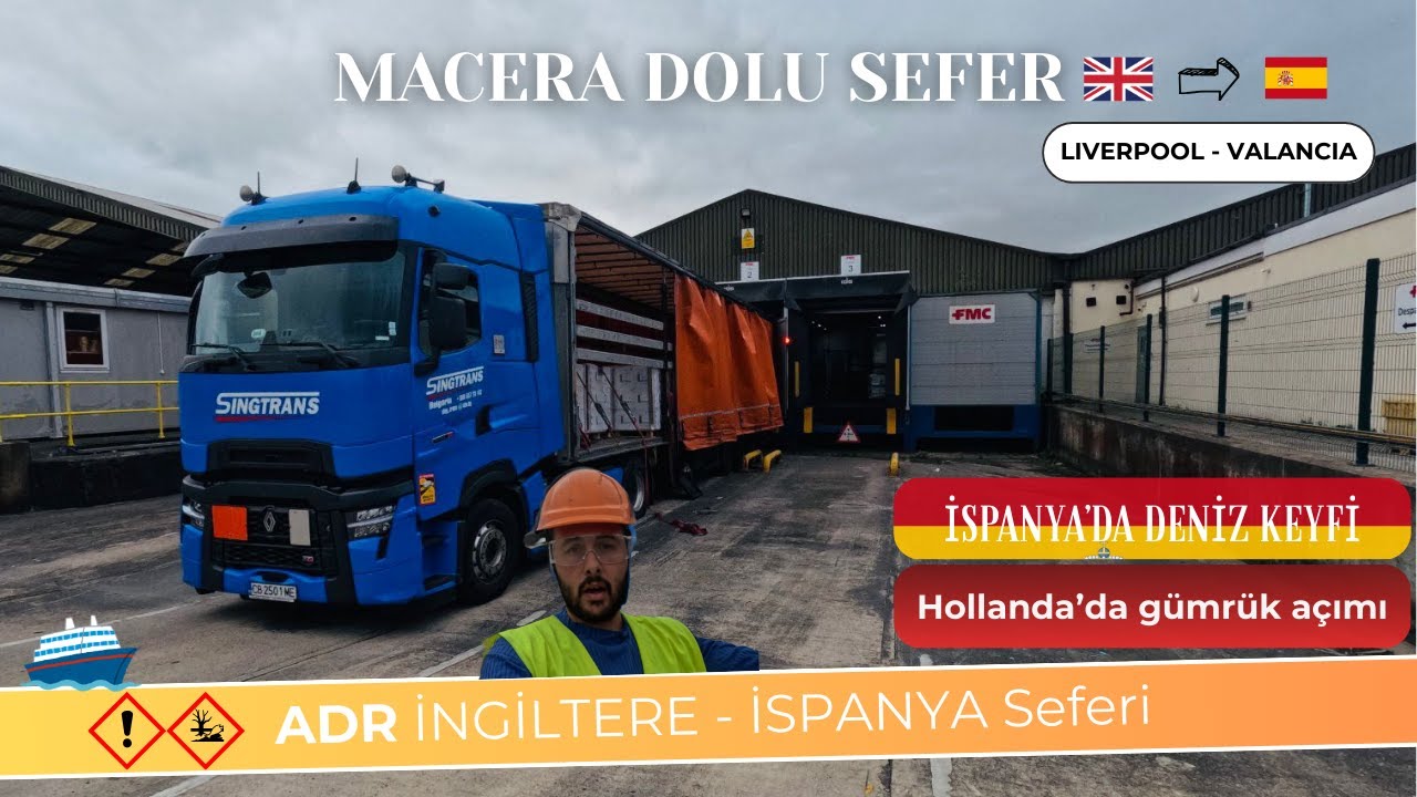 İNGİLTERE - İSPANYA TEHLİKELİ MADDE TIR YOLCUĞU | İspanya'da tırla denize gidiyorum.