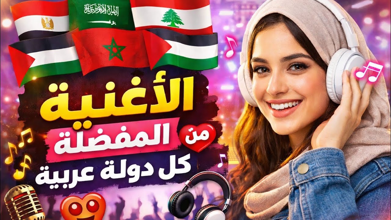 الأغنية المفضلة إلي من كل دولة عربية 🎶🌍