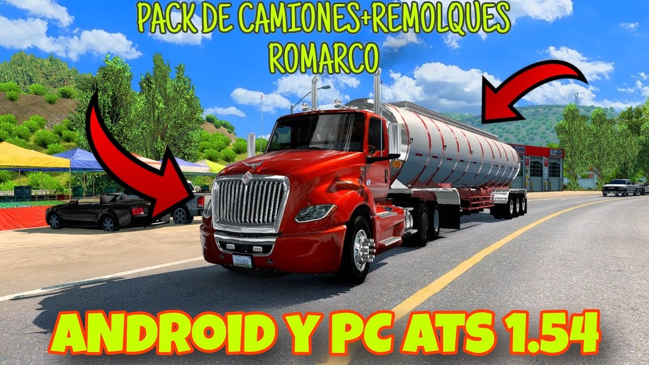 Pack de camiones y remolque Romarco ATS 1.54 Android y PC