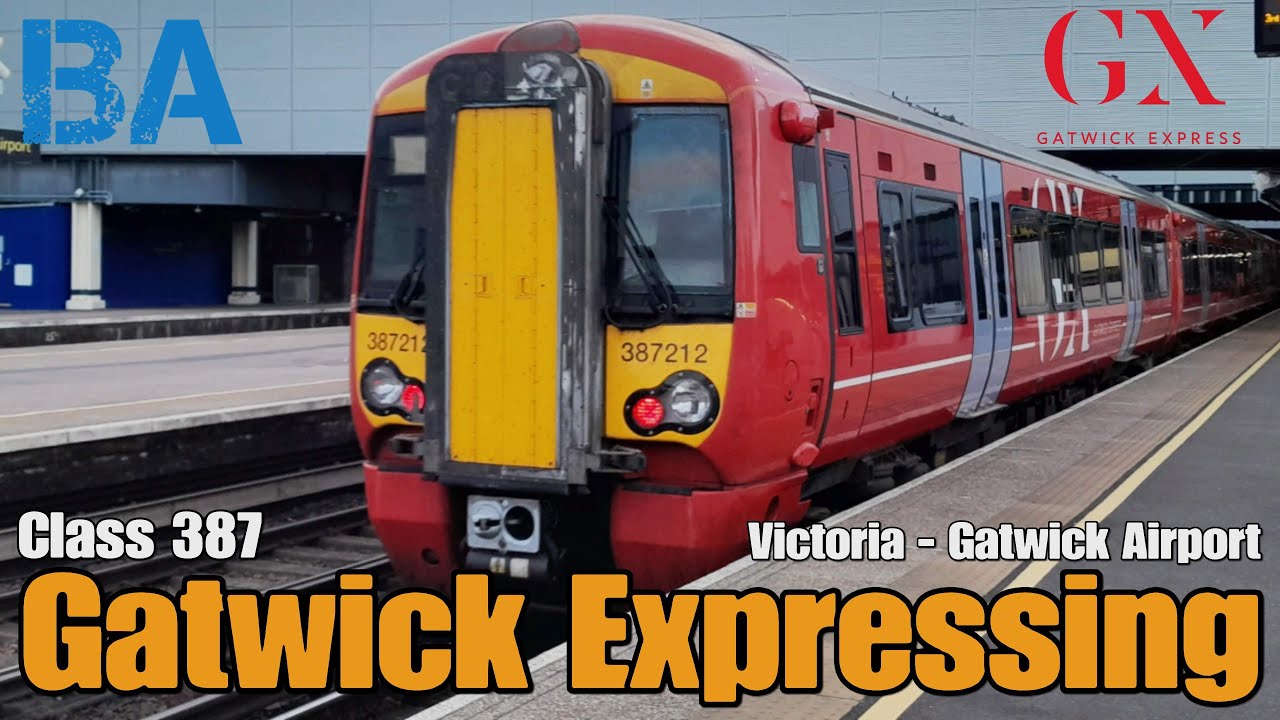 Gatwick Expressing - Train Journey - Class 387 - Gatwick Express - Brighton Mainline