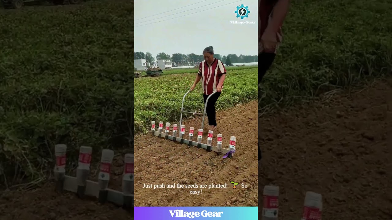 What Kind of GENIUS Invention is THIS?! 😂 This Farmer's DIY Bottle Seeder is Next Level! #farming
