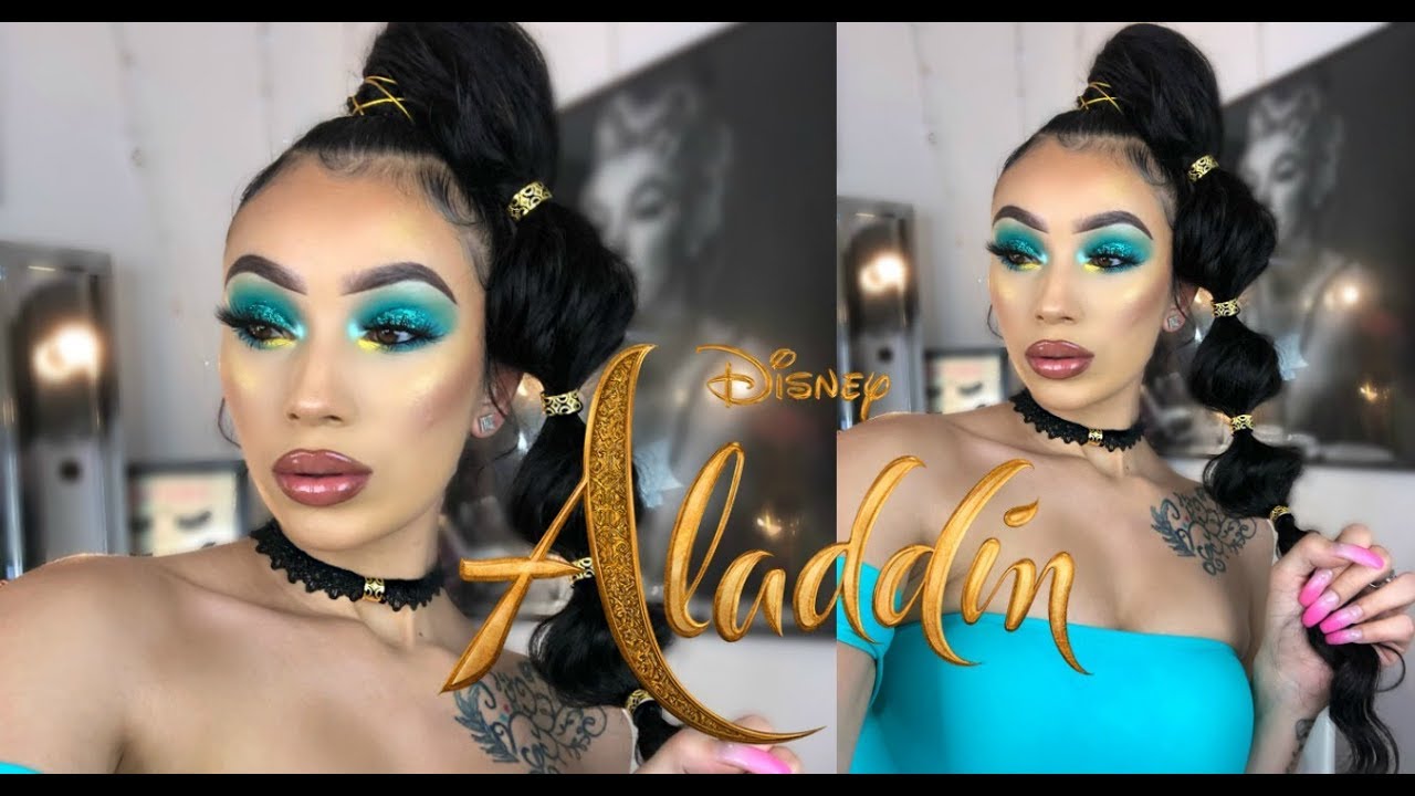 PRINCESS JASMINE REALNESS | Aladdin Inspired Hair & Makeup Tutorial ft UNice
