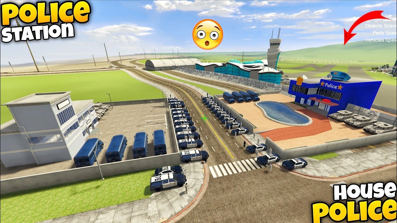 Police station Vs Police House In Indian bike driving 3D Franklin Police Fight Police Wale..😱 #1