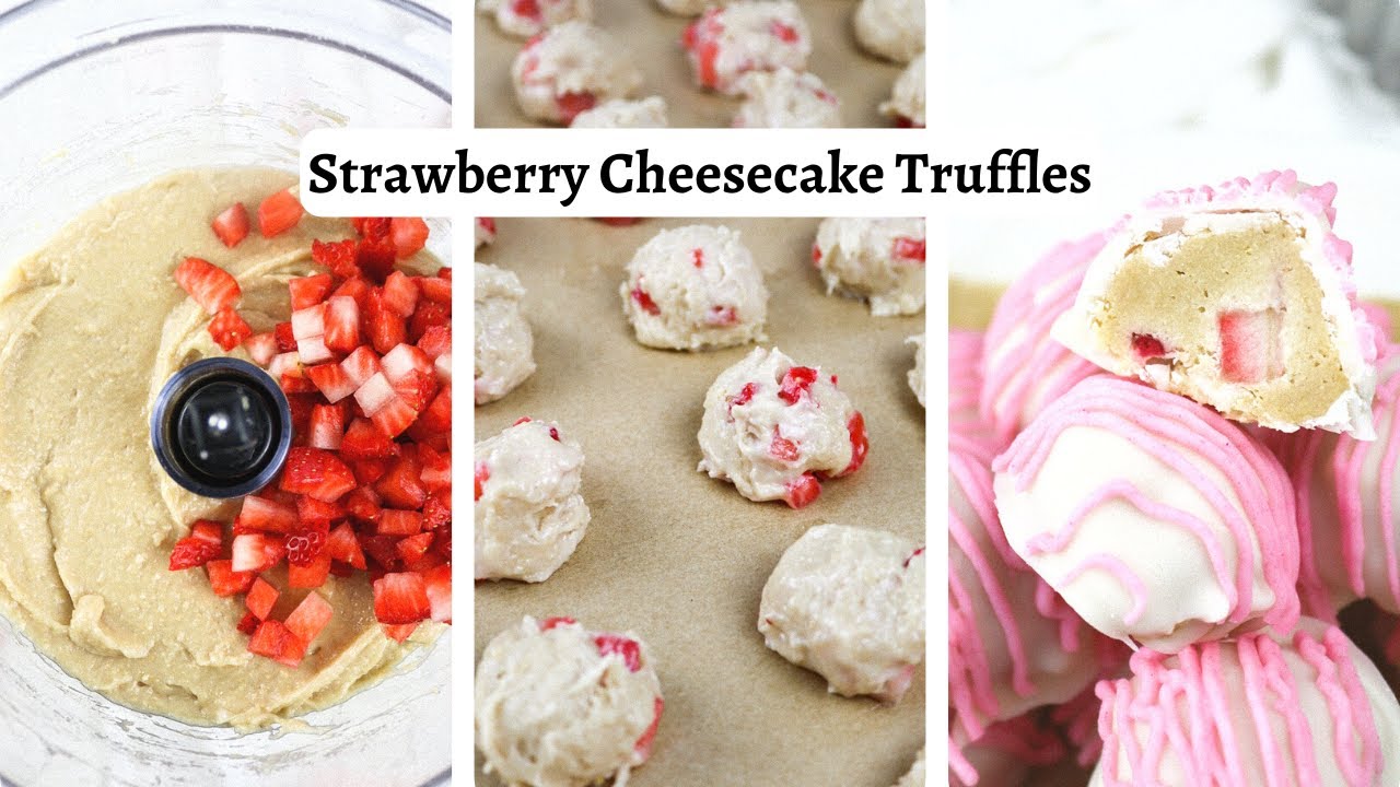 Strawberry Cheesecake Truffles | Farm Fresh with a Twist