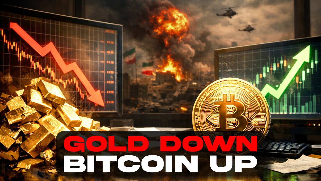 Gold down... Bitcoin up!