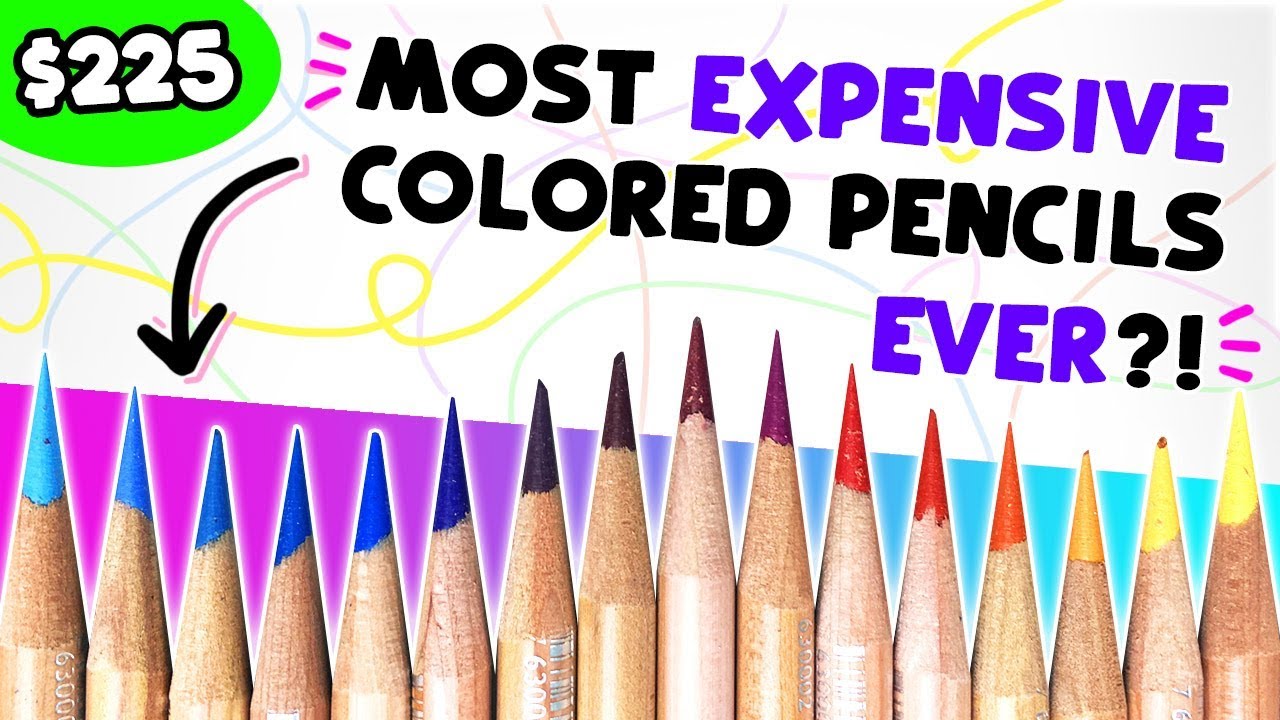 TESTING the MOST EXPENSIVE COLORED PENCILS!? // Caran D'ache Luminance Pencils