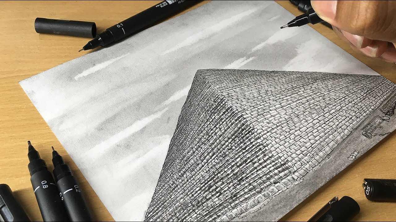 Drawing Pyramid Egypt - Mr Deep