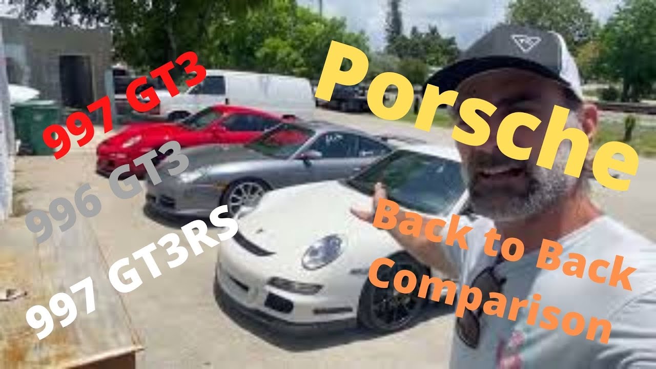 Сравнение 997 GT3, GT3RS и 996 GT3