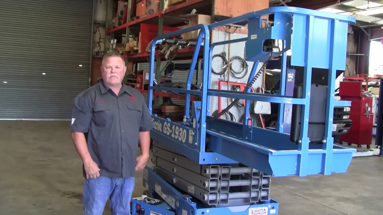Genie GS-1930 Scissor Lift Tour - I-80 Forklift