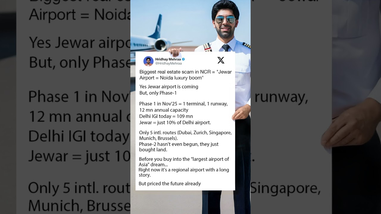 Biggest NCR real estate 'propaganda' = upcoming Jewar airport