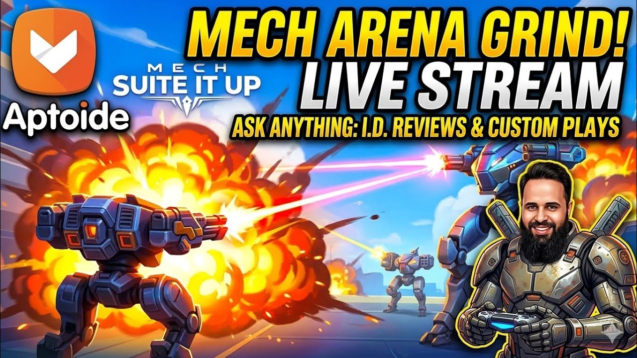 MECH ARENA GRIND! 🔴 Custom Plays & ID Reviews (Ask Me Anything) #MechArena #Live #LiveStreaming