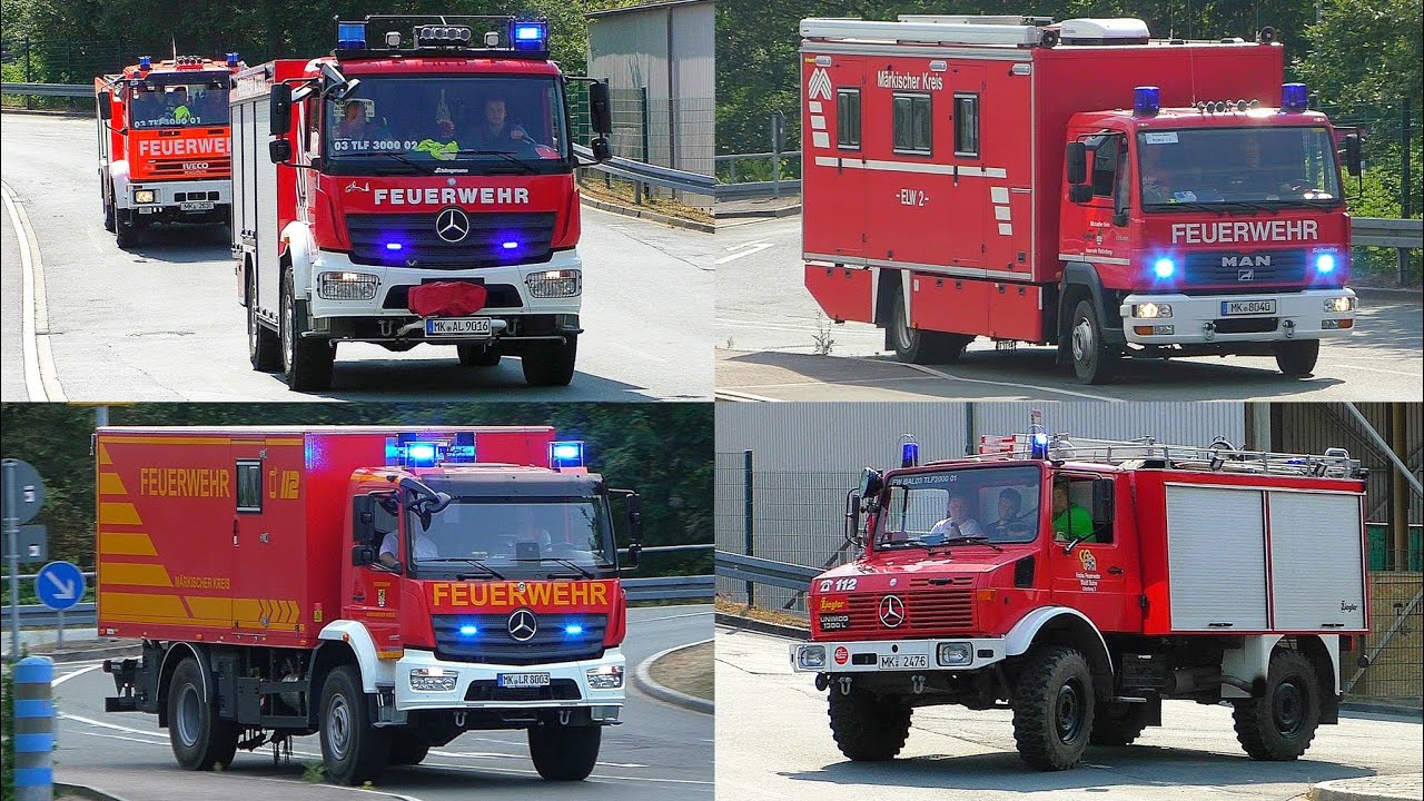 [WALDBRAND in ALTENA] Anfahrten Feuerwehr Altena & weitere Kräfte zu Großfeuer in Altena-Hegenscheid