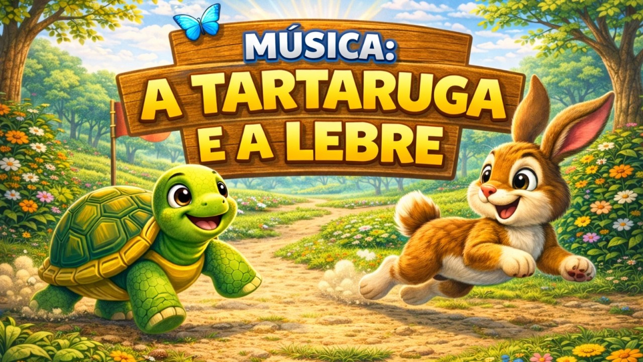 Música: A Tartaruga e a Lebre 🐢🐰 | Canção Infantil com História Clássica