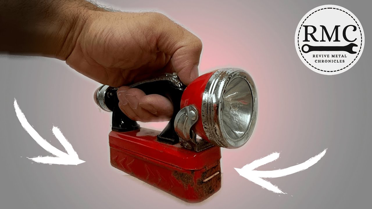 Restoration of an old automotive signal flashlight #diy #restoration #4k