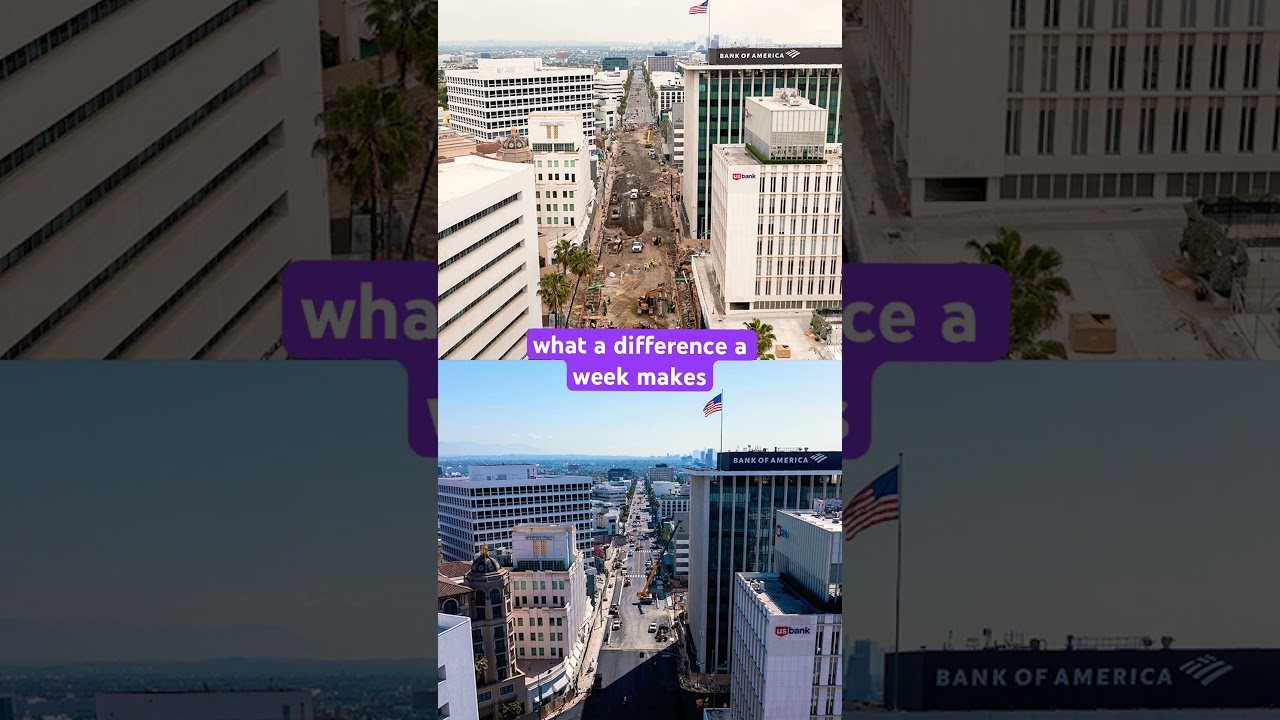 🚨D Line Extension Project Update 🚨Wilshire Blvd. in Beverly Hills Restored!