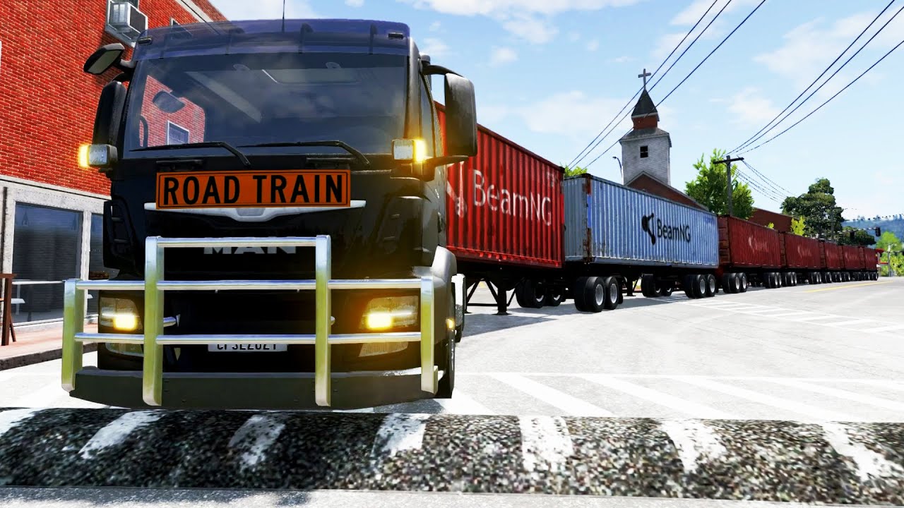 Trucks vs Upside Down Speed Bumps | BeamNG.DRIVE