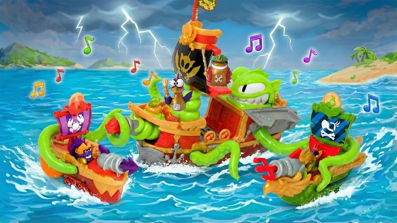 PIRATIX 🎶 Piosenka o Piratixach -🏴‍☠️  Wielka Bitwa z Krakenem! 🌊 Kraken Ship vs Piraci