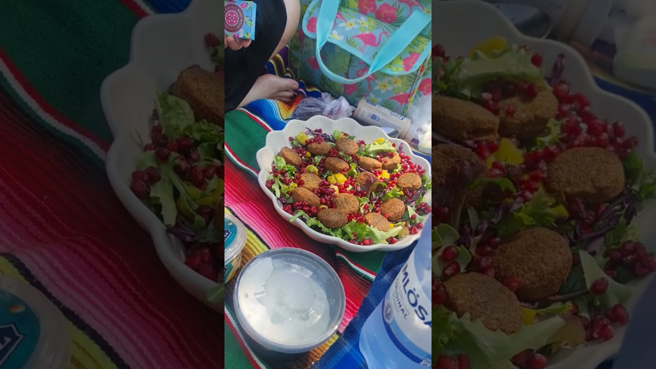 Anna's Falafel sallad with pomegrates