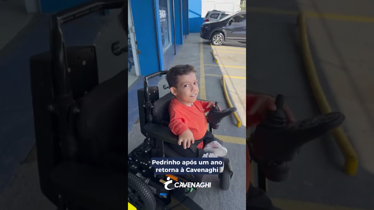 Pedrinho e a Juvo B4 &mdash; Cavenaghi! #cavenaghi #JuvoB4 #acessibilidade #cadeiraderodasmotorizada