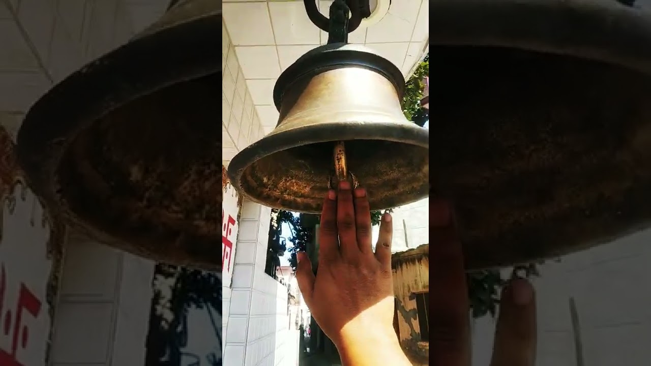 Temple bell sound - village