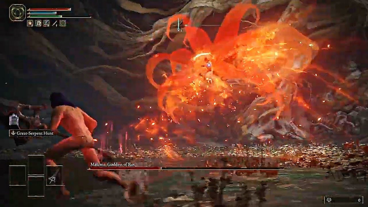 Malenia, Blade of Miquella - RL1, no damage taken, no parries