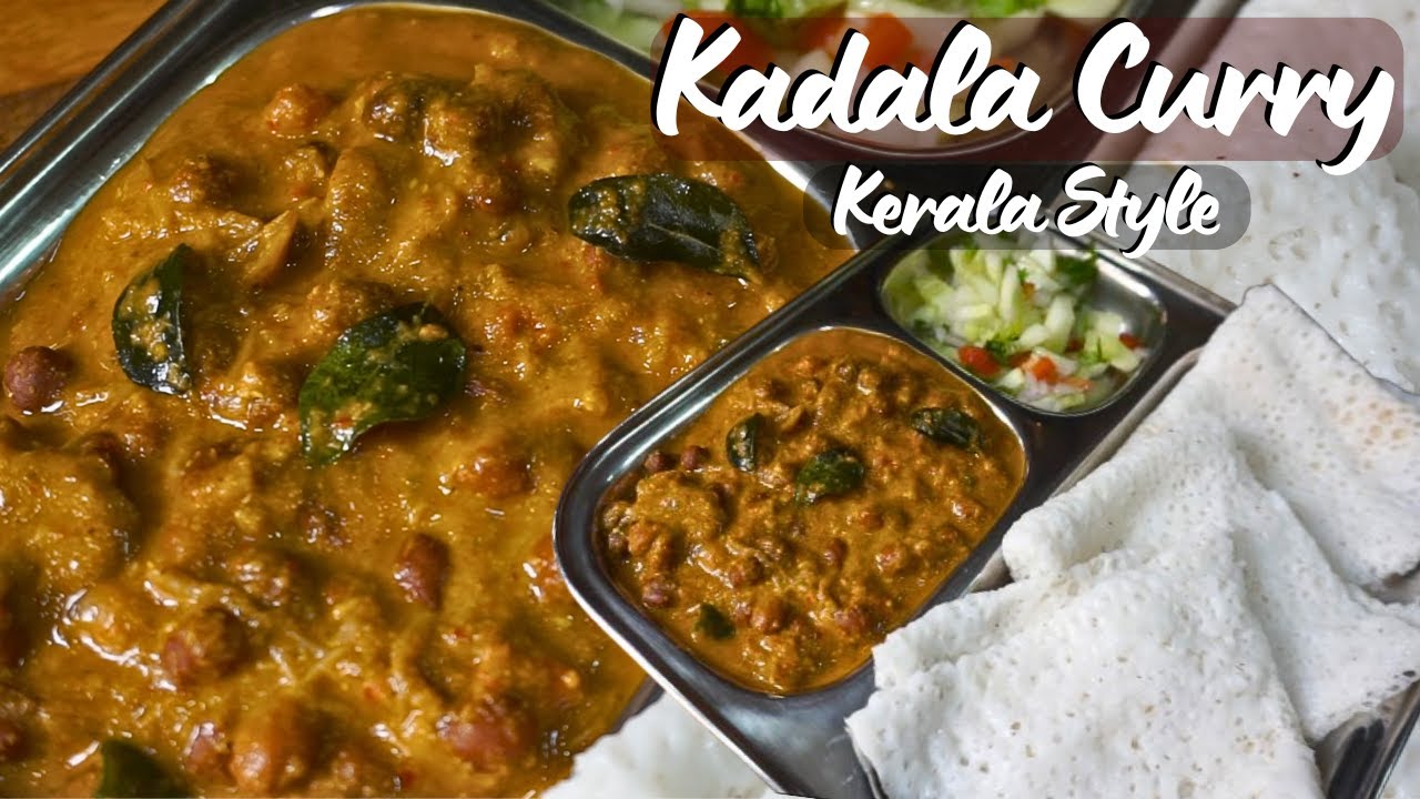 Kadala curry Kerala style | kadala curry for puttu / appam | black chana curry | kala chana recipe