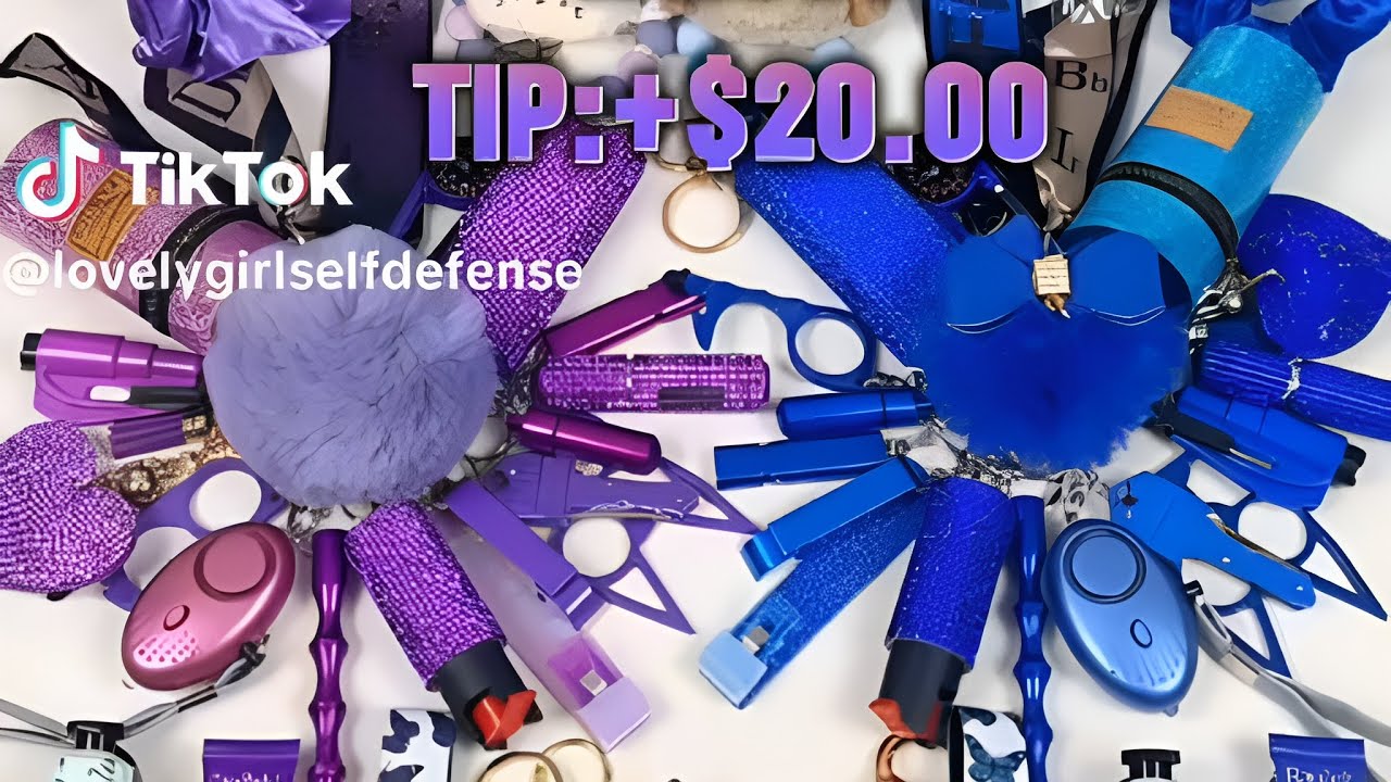 ✨ASMR✨ SELF DEFENSE KEYCHAIN PACKING VIDEO #102 🍧🍬