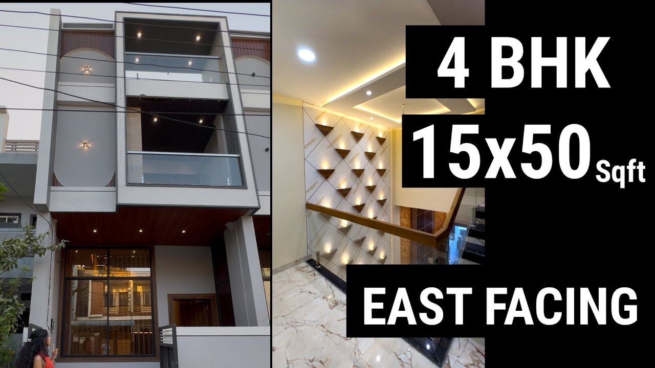 V204 || 4 BHK 15x50 sqft East facing bungalow for sale || House for sale in Indore
