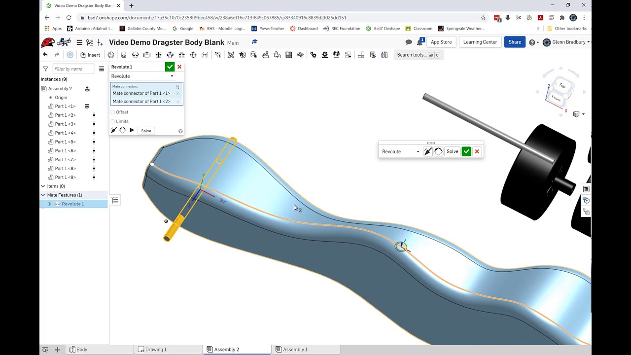 CO2 Car Assembly in Onshape