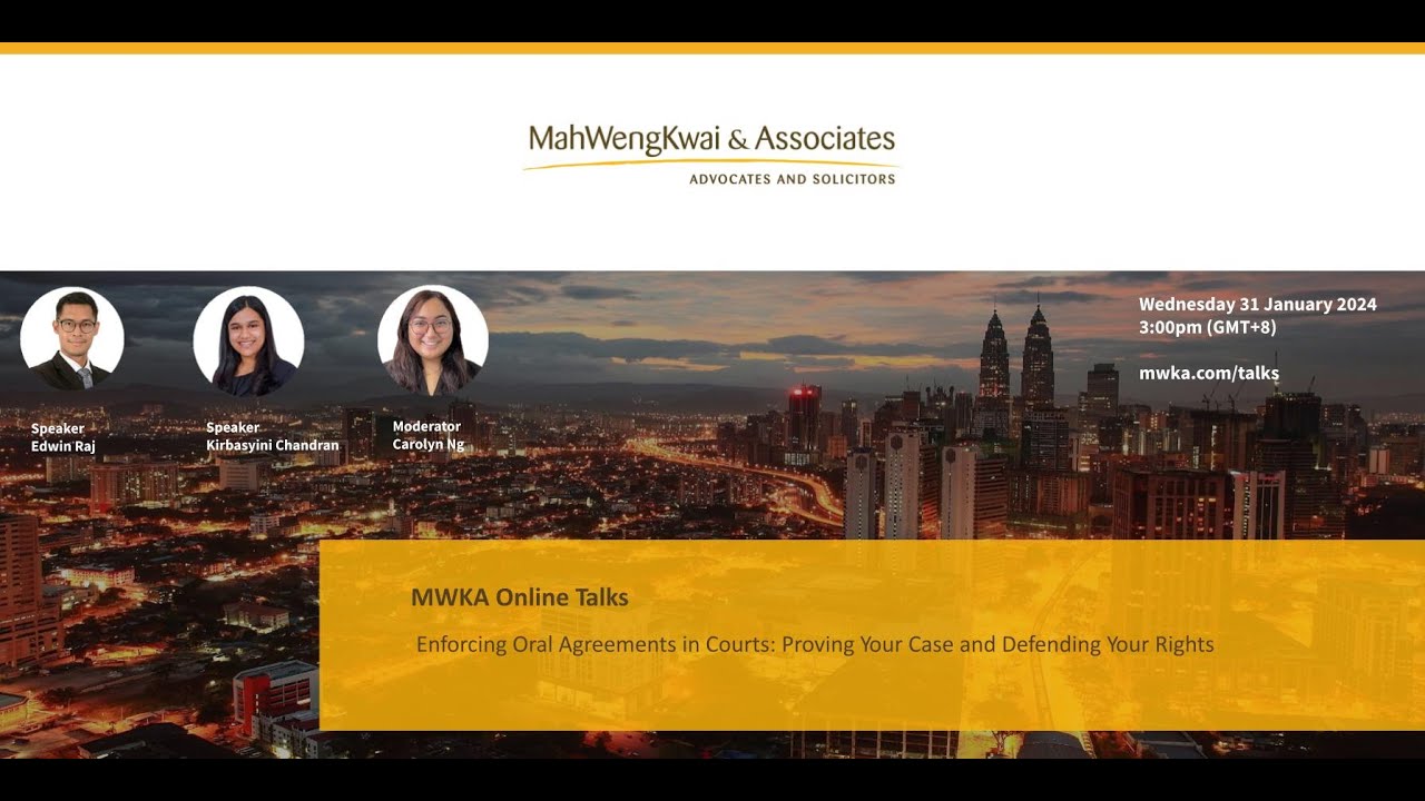 Enforcing Oral Agreements in Courts  Proving Your Case and Defending Your Rights