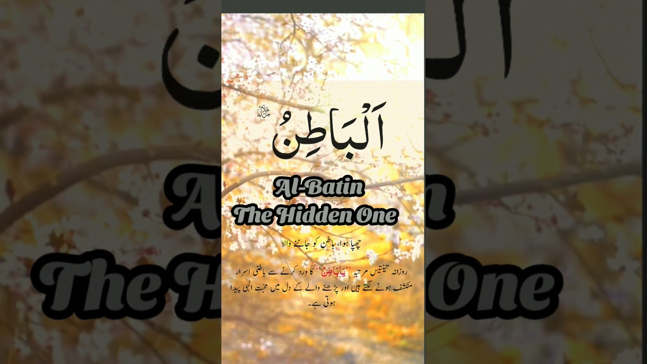 Al-Batin name of Allah ki barkat #shorts #youtubeshorts #short #shortvideo