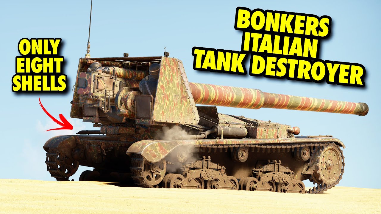 GIANT CANNON ONLY HAS 8 SHELLS - Semovente 90/53 M41M in War Thunder