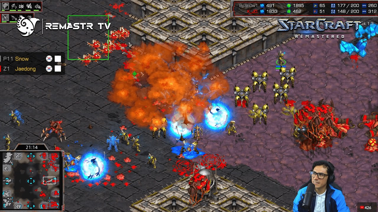 STARCRAFT COREANO GOSU 🇰🇷 SNOW vs JAEDONG 🇰🇷 | M1·BO3·R3